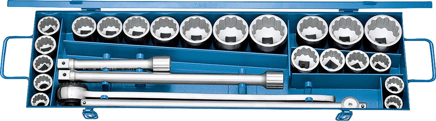 GEDORE D 32 EMAU-2 socket wrench set, 25-piece 3/4"
