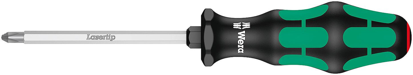 Phillips-Schraubendreher 350 SK Kraftform Plus-Serie 300, Klinge Sechskant, Sechskant-Schlüsselhilfe, Lasertip-Spitze