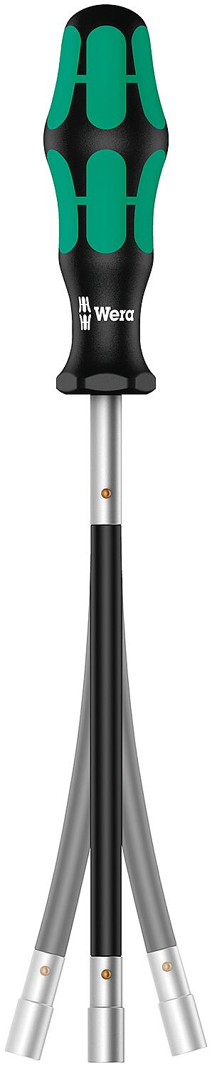 Außensechskant-Schraubendreher (für Schlauchklemmen) 391 Kraftform Plus-Serie 300, Klinge biegsam, rund