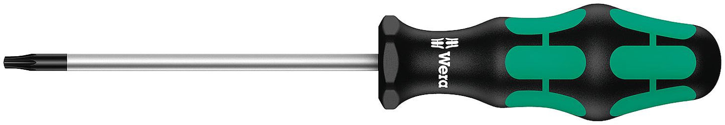 Wera 867 IP Torx® Plus screwdriver, Kraftform Plus series 300, round blade, Black Point tip, IP30 x 115 mm