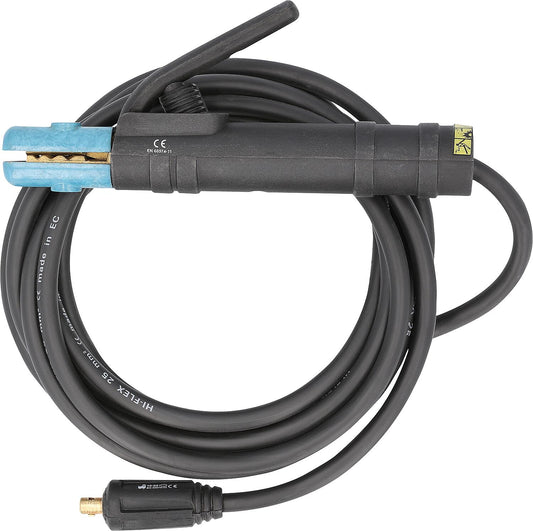 Welding cable, with electrode holder 25mm², 5 mtr., mandrel 9mm / 200 A