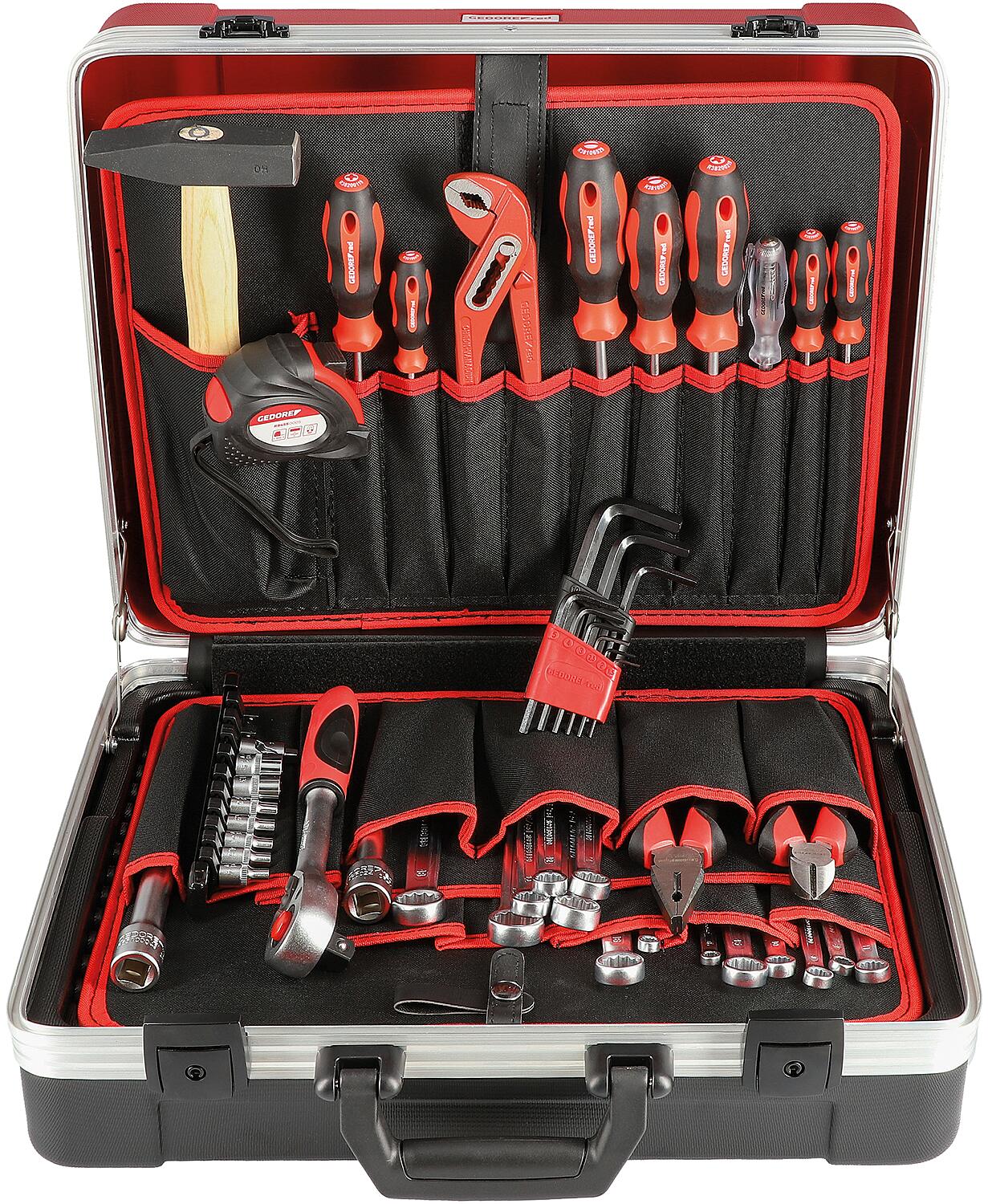 GEDRORE red R21650057 SCREWDRIVER tool case, 57-piece