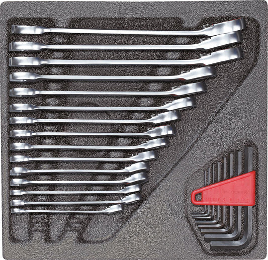 Ringratschenschlüsselsatz GEDORE red 24-teilig
