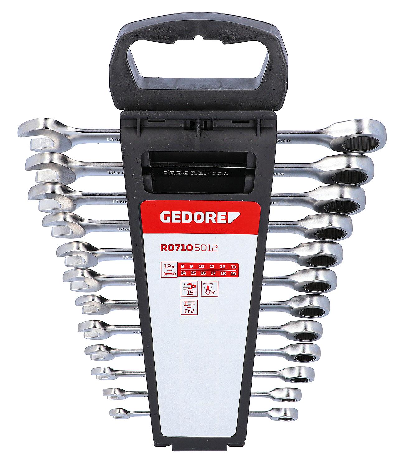 Ringratschenschlüsselsatz GEDORE red 5-teilig SW 8-19mm