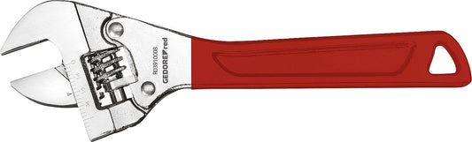 Clé à molette rouge GEDORE avec cliquet, largeur 30 mm, longueur 205 mm