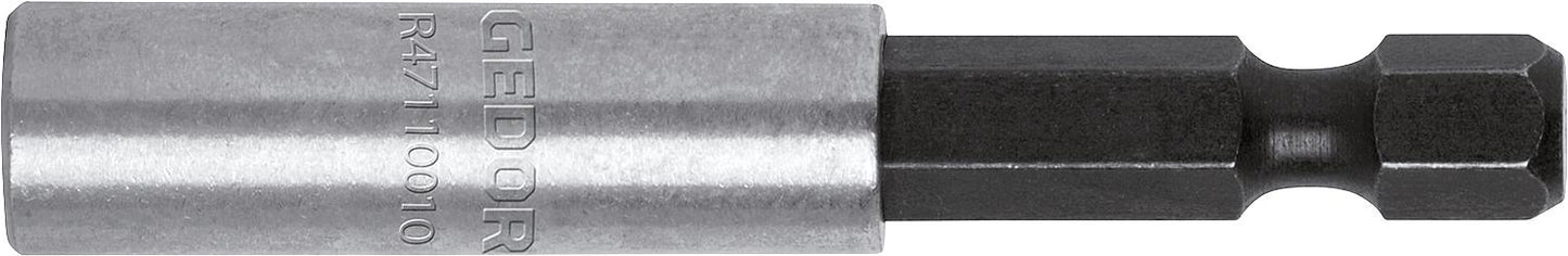 GEDORE red magnetic bit holder, 1/4" 6-sided, L=60mm