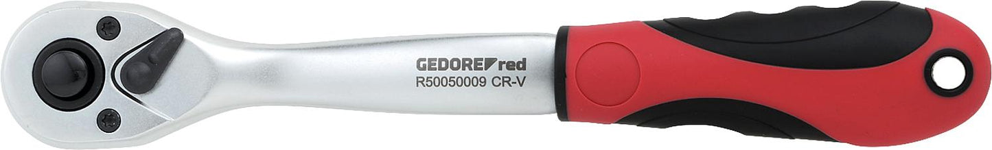 GEDORE red 1/4" L=150mm reversible ratchet, offset
