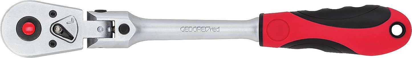 GEDORE red reversible ratchet with joint 1/4" L=163mm