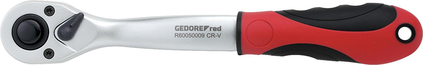 GEDORE red 1/4" L=150mm reversible ratchet, offset