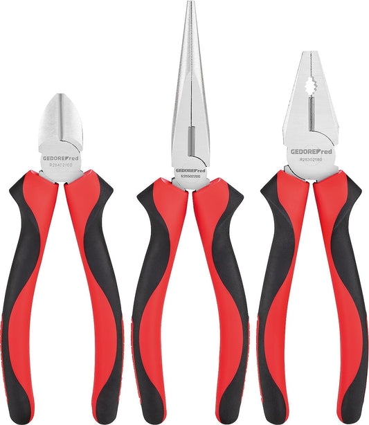 Ensemble de 3 pinces rouges GEDORE