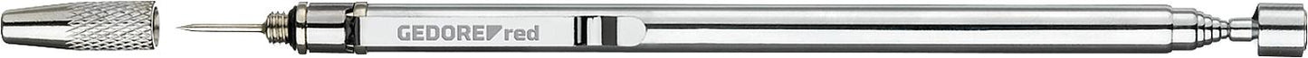 GEDORE red telescopic magnetic lifter with scribing needle, length 150-670 mm