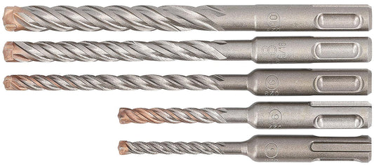 Forets à percussion Alpen SDS-Plus Force X, 5-6x110, 6-8-10x160, coffret de 5 pièces