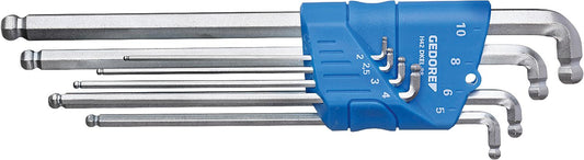 GEDORE 8-piece angle screwdriver set, internal hexagon with ball end