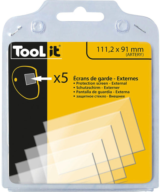 Outer cover lens GYS 111.2 x 91 mm, pack of 5