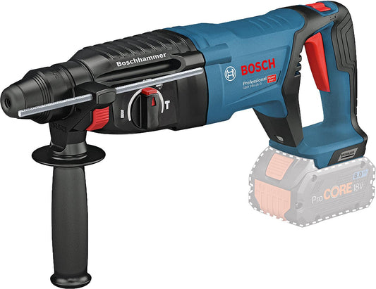 Bosch 18V cordless rotary hammer drill without batteries and charger in case GBH18V-26D