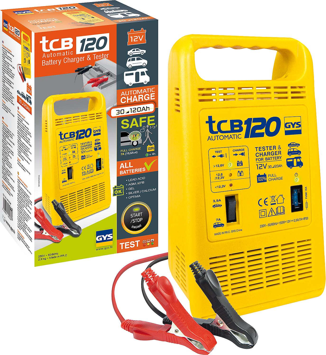 Vollautomatisches Batterielade- gerät, für 12 V Batterien, 15- 90 Ah, Typ TCB 90 automatisch