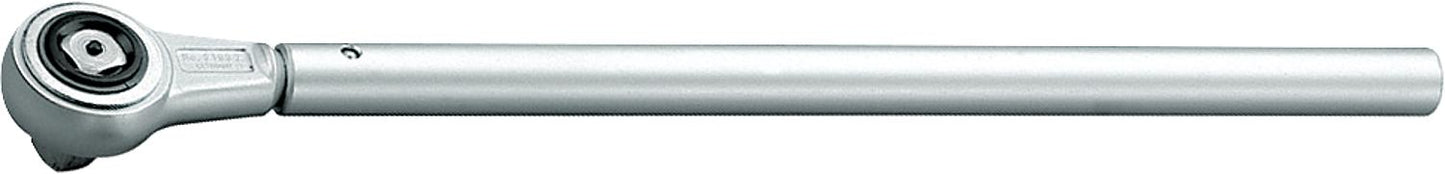 GEDORE 1" reversible ratchet with extension tube and reversing lever, length 810mm