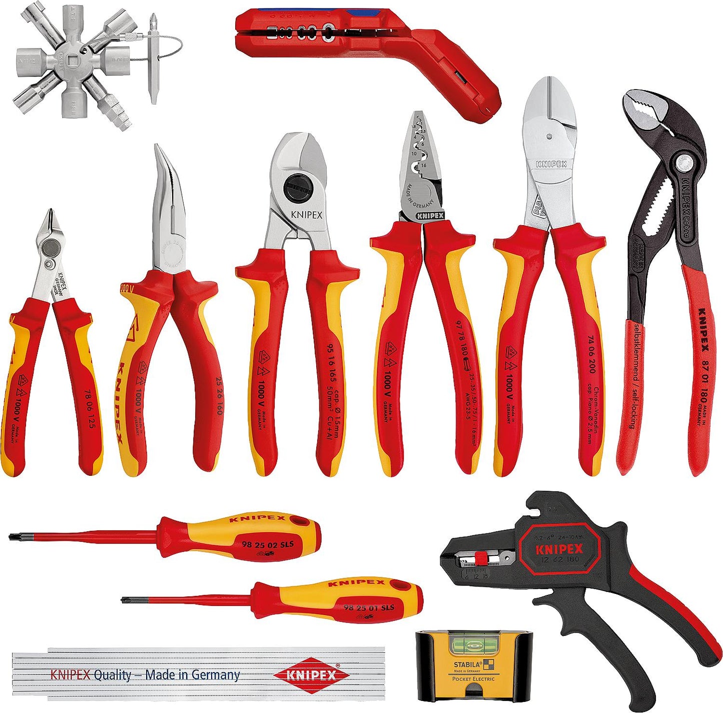 Ensemble d'outils électriques KNIPEX de 13 pièces