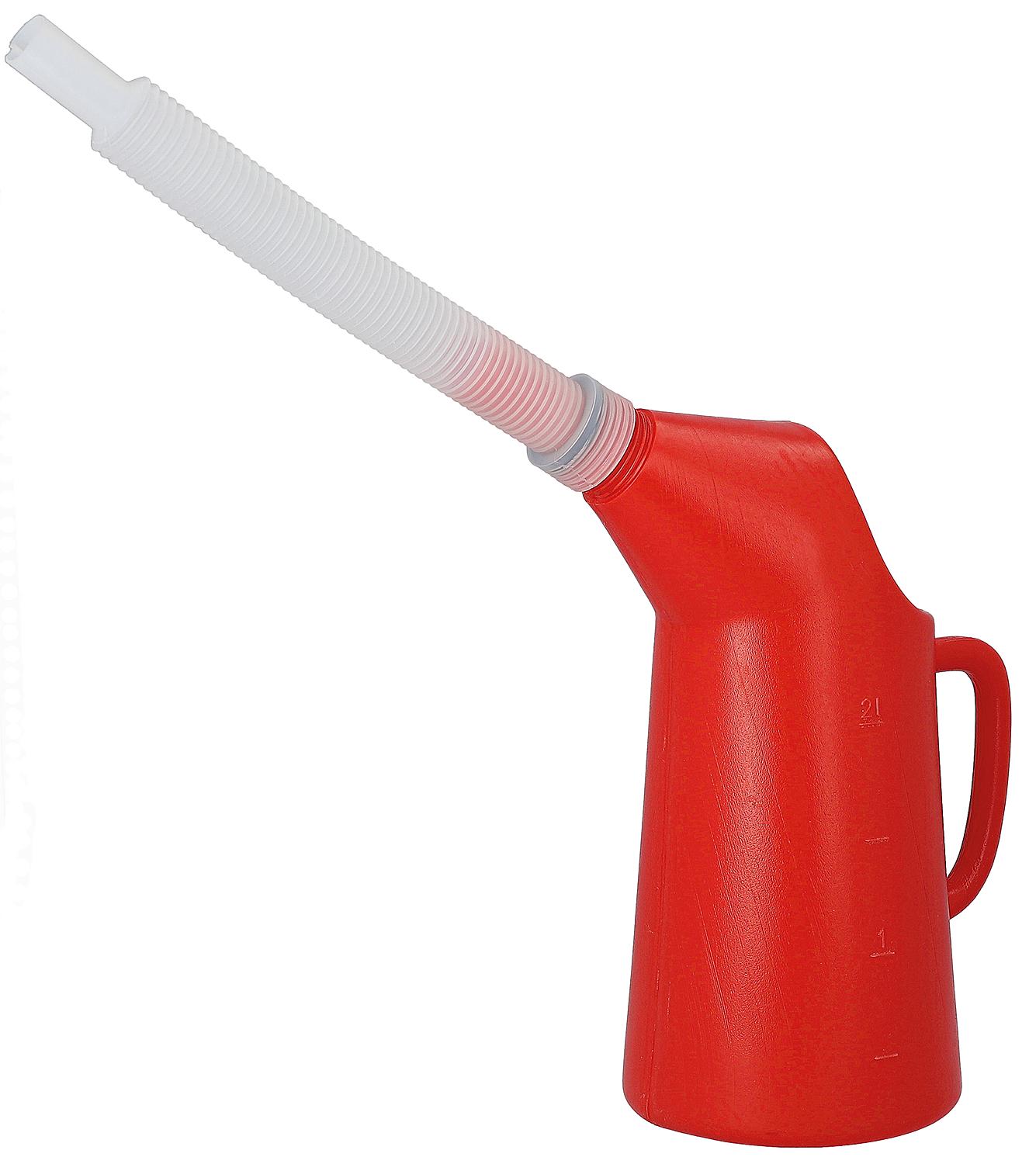 Polyethylene measuring cup 1000 ml with flexible spout
