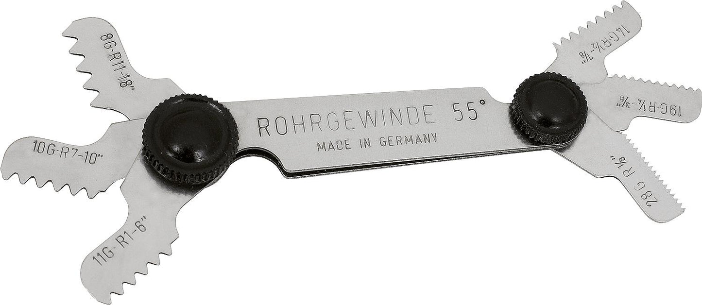 Gewindeschablone 8-28mm für Whitworth Rohrgewinde