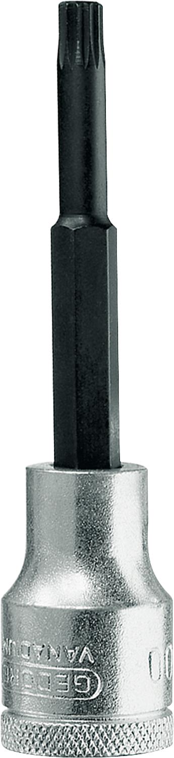 GEDORE long screwdriver insert for internal multi-tooth screws XZN Type INX 19 L 14-100