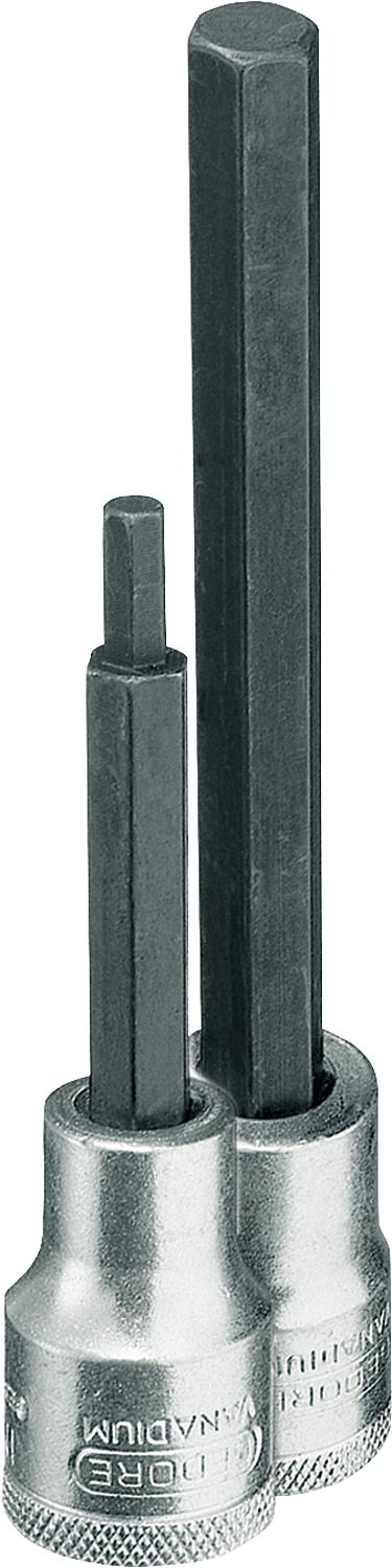 Schraubendrehereinsatz 1/2” Innen-Sechskant, metrisch, lang