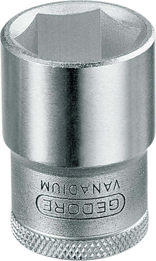Steckschlüsseleinsatz 1/2", 6-kant, metrisch, kurz
