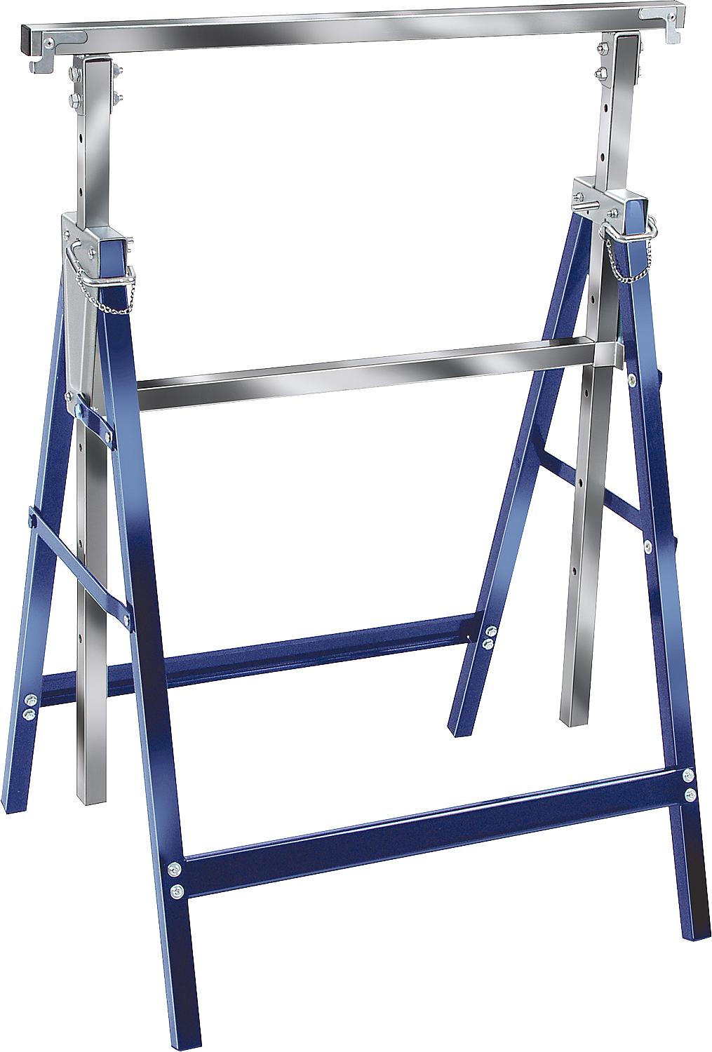 Telescopic work stand, MB 160 H foldable, height 82-130cm, max. 160kg, max. support surface 68cm