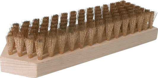 Beizbürste aus Bronzedraht 20mm 7-Reihig, zur Vorbehandlung von Holz
