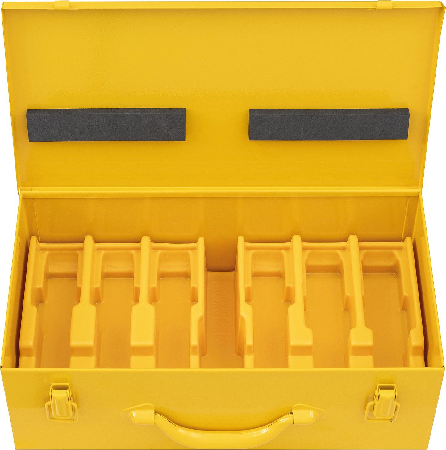 Stahlblechkoffer mit Einlage, leer