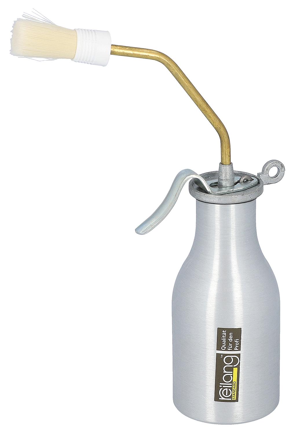 Brush oiler with single pump mechanism, 200 ml capacity, aluminum container