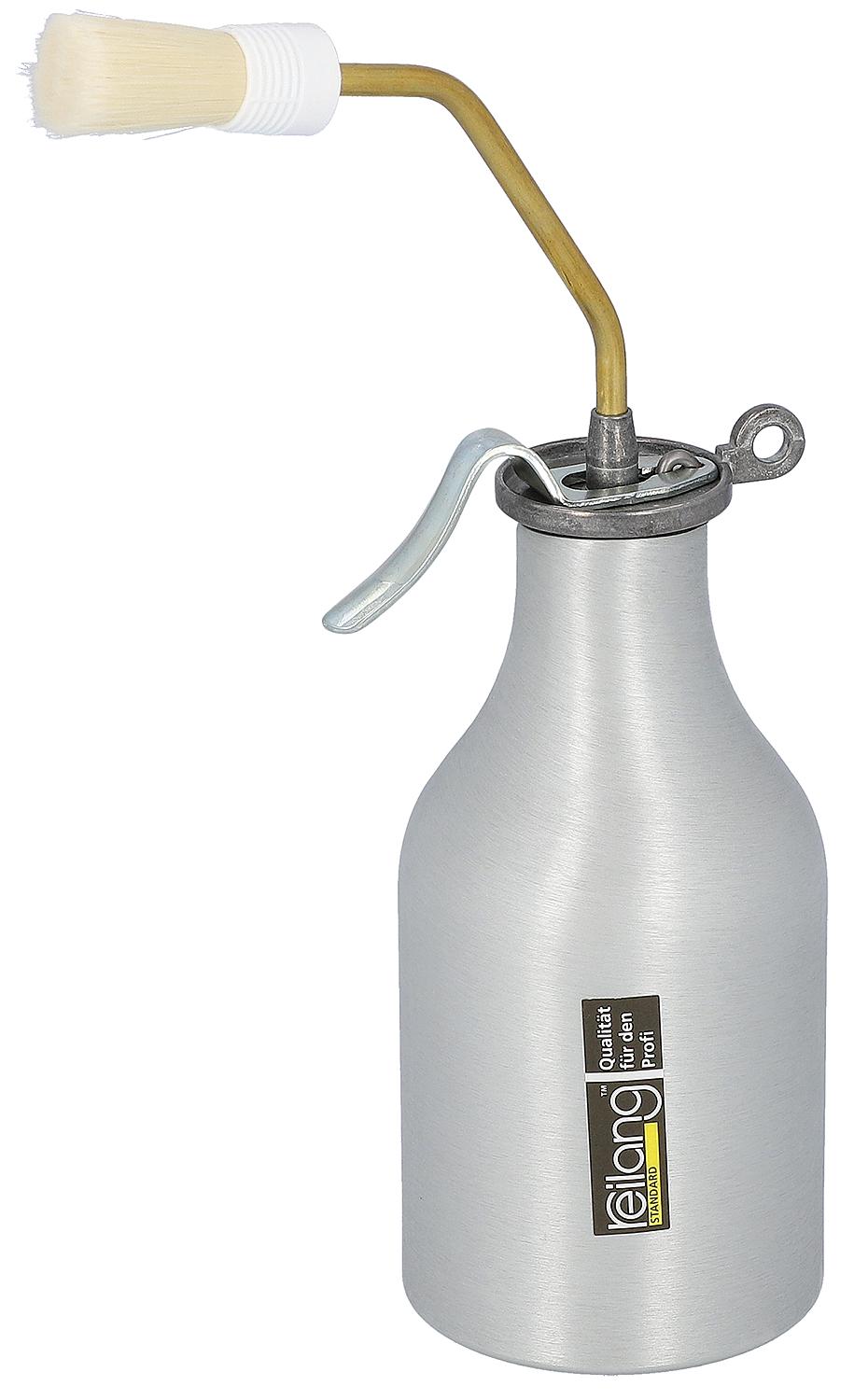 Brush oiler with single pump mechanism, 200 ml capacity, aluminum container