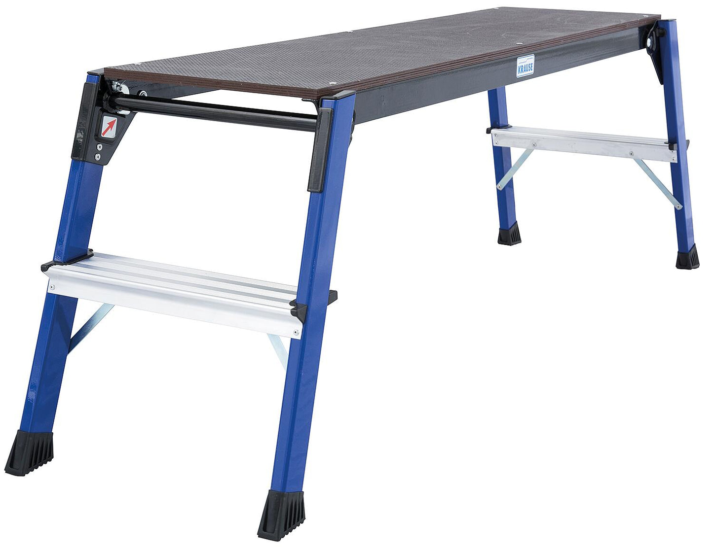 Work platform, working height 2.50 m, standing height 0.47 m, 1090 x 300 mm, steps: 2 x 2