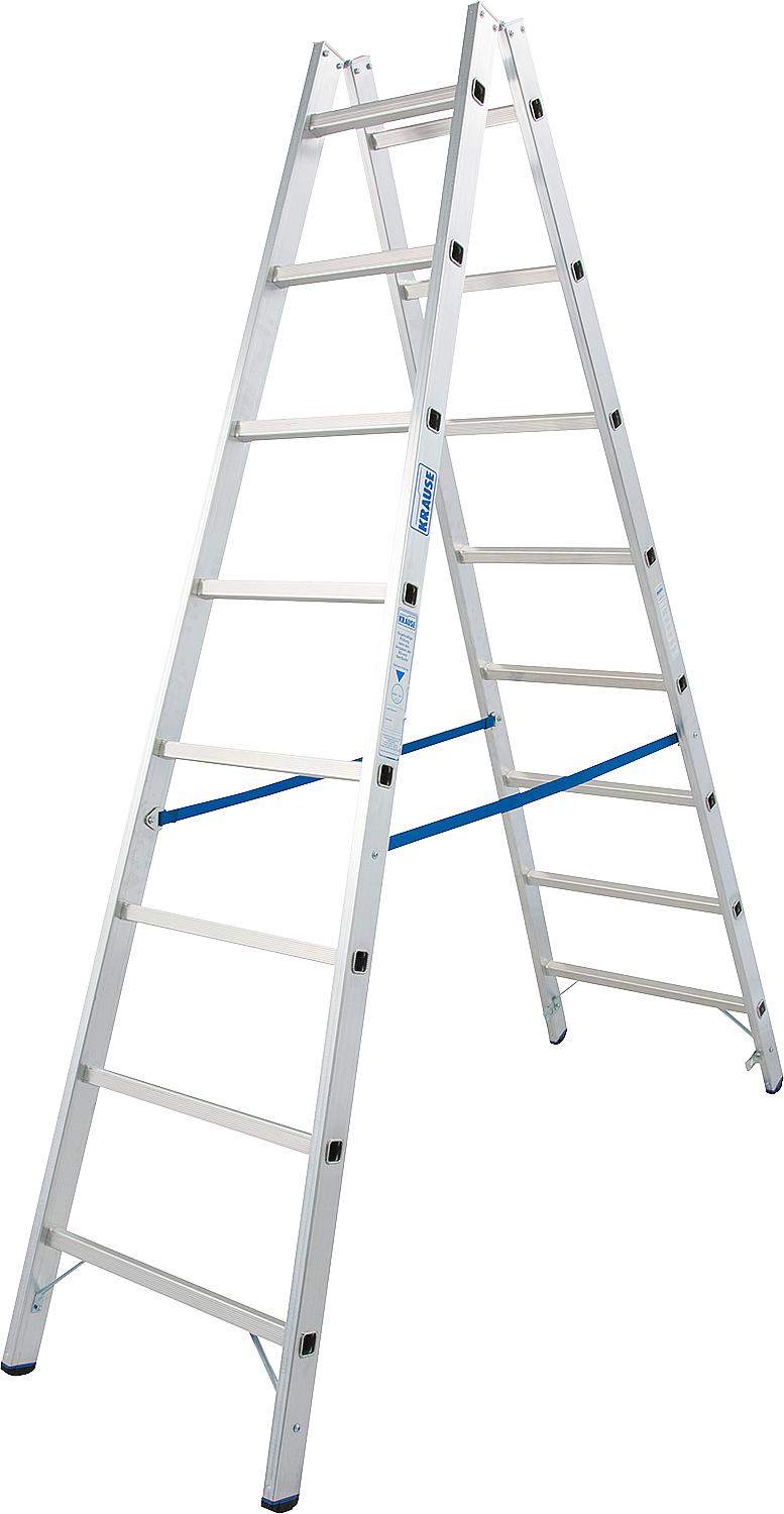 Double rung ladder, working height 3.03 m, ladder height 1.68 m, 2 x 6 rungs
