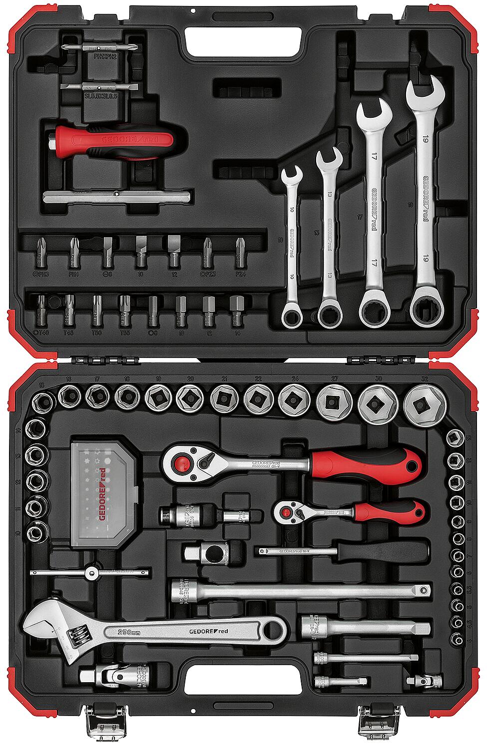 Steckschlüssel-Satz GEDORE red R46003097, 97-teilig 1/4" und 1/2"
