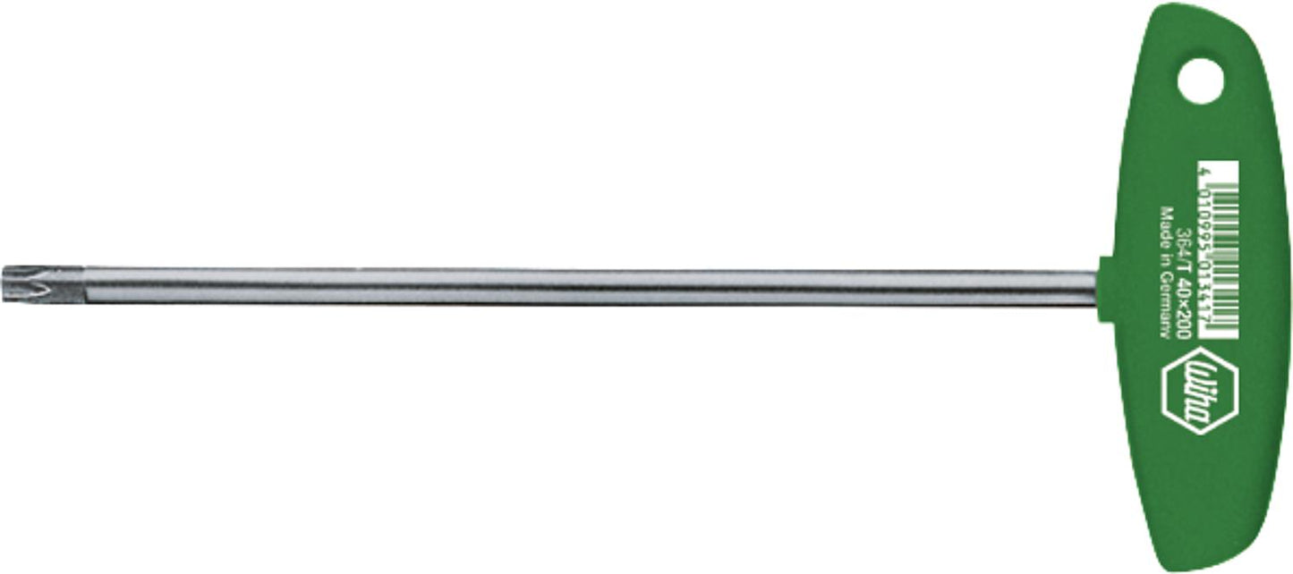 Tournevis Torx® Wiha 364, clé à ergots avec poignée en T, embout ChromTop®, T50 x 250 mm
