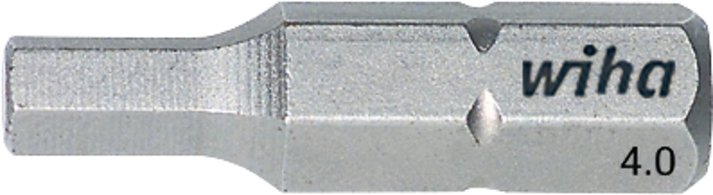 Wiha 7013Z Standard hex bit with 1/4" drive, short, 1.5 x 25 mm