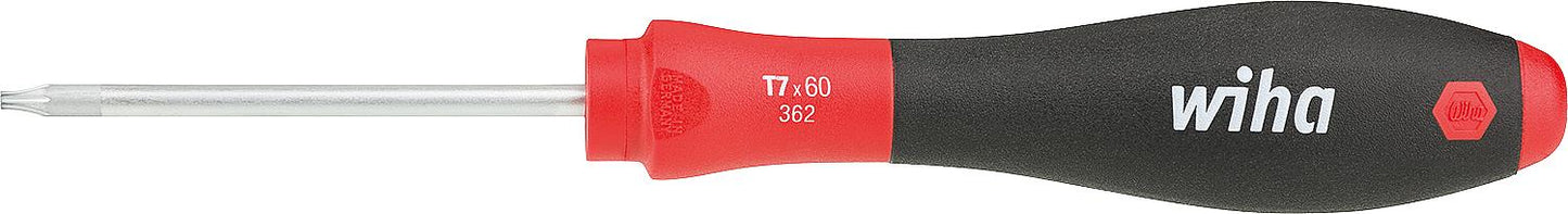 Torx®-Schraubendreher wiha 362 SoftFinish®, Klinge rund, T10 x 80 mm