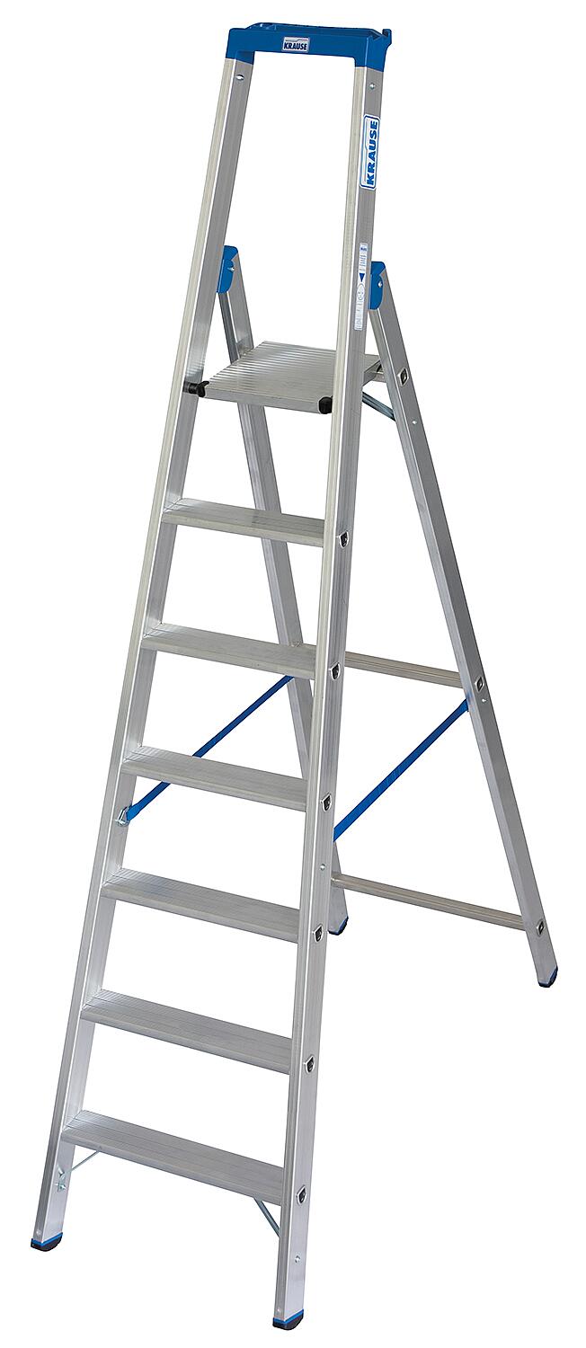 Step ladder, working height 2.95 m, standing height 0.95 m, height 1.71 m, 4 steps