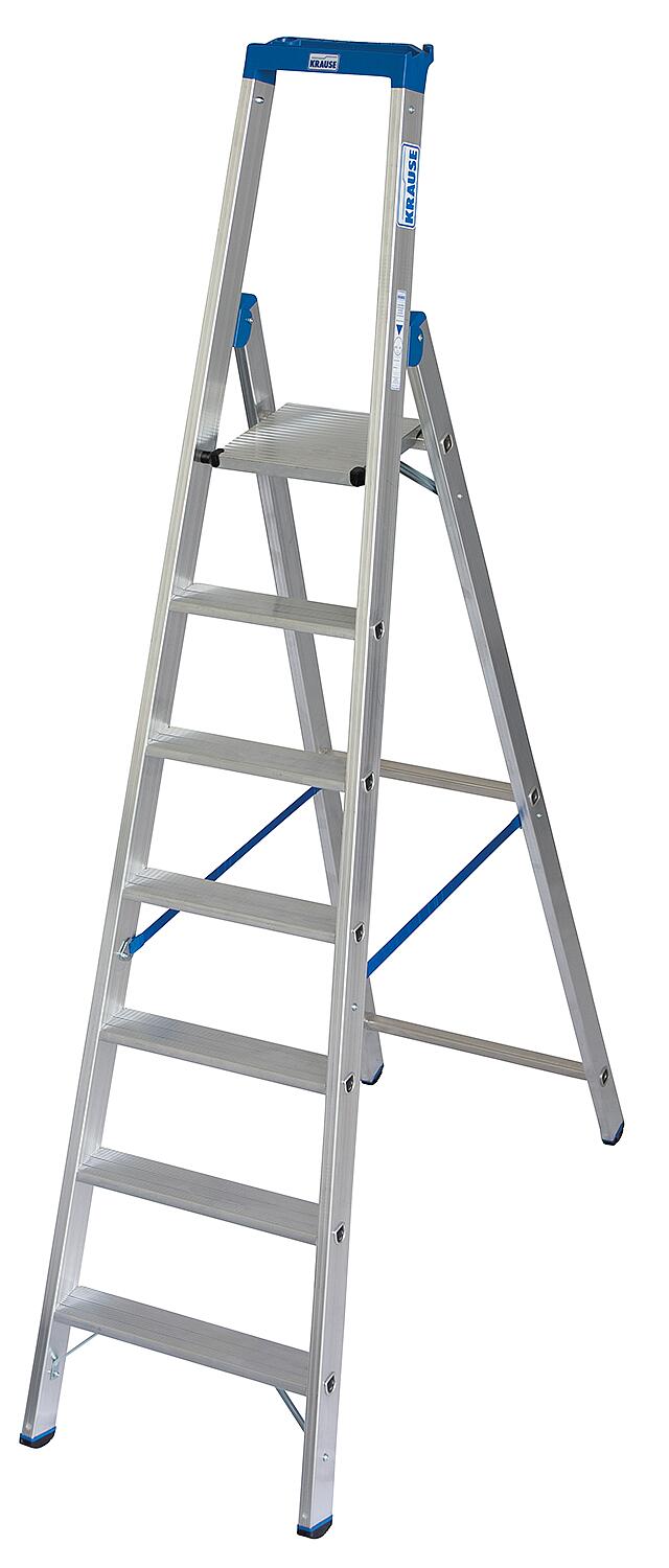 Step ladder, working height 2.95 m, standing height 0.95 m, height 1.71 m, 4 steps