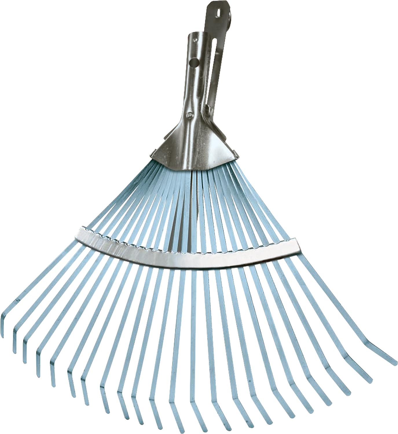 Ideal adjustable fan broom with 22 tines, 450mm ash long handle