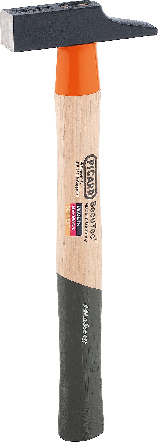 Carpenter's hammer PICARD 190g, French style, with hickory wood handle