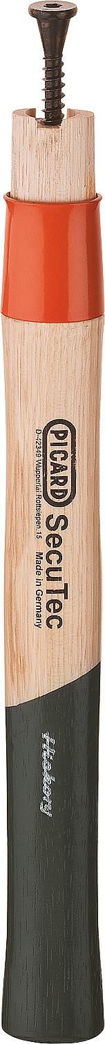 Replacement handle PICARD hickory wood handle, L: 280mm, with wedge screw (machinist's hammer)