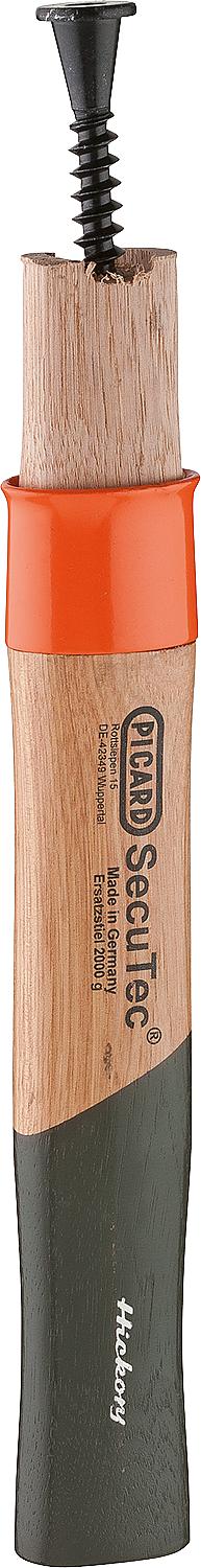 Replacement handle PICARD hickory wood handle, L: 260mm, with wedge screw (hammer)