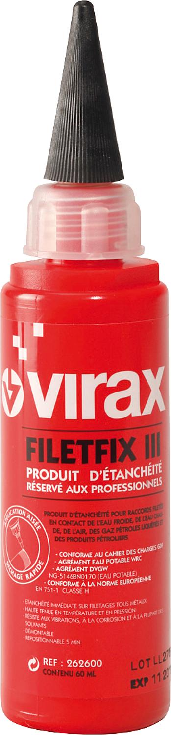 Virax Filetfix III thread sealant, contents: 60ml