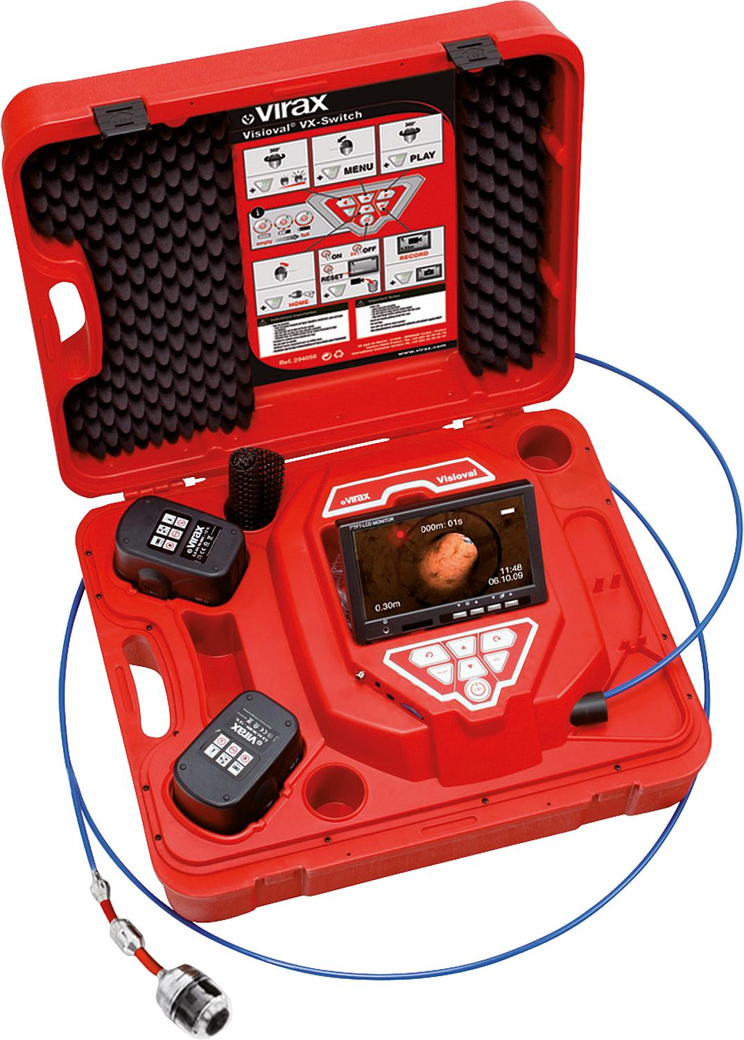 Caméra d'inspection Visioval VX-40 Switch, ø : 40 + 26 mm, avec têtes de caméra interchangeables