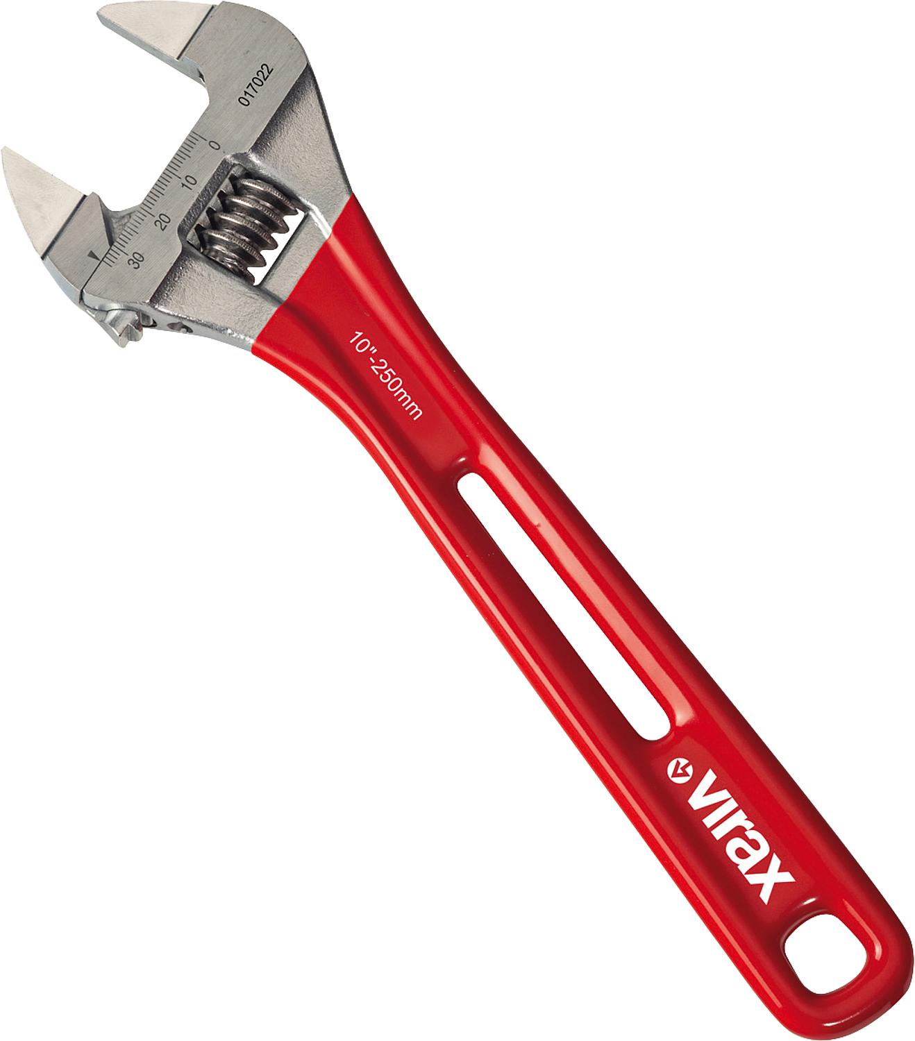 Adjustable wrench with narrow jaws, W: 24mm