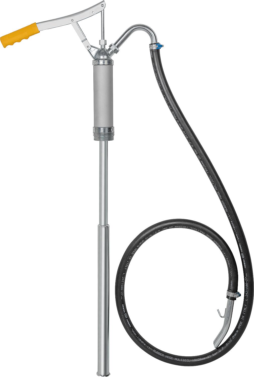 Metal hand lever pump 35.227/MS 12l/min with suction pipe 400-900mm