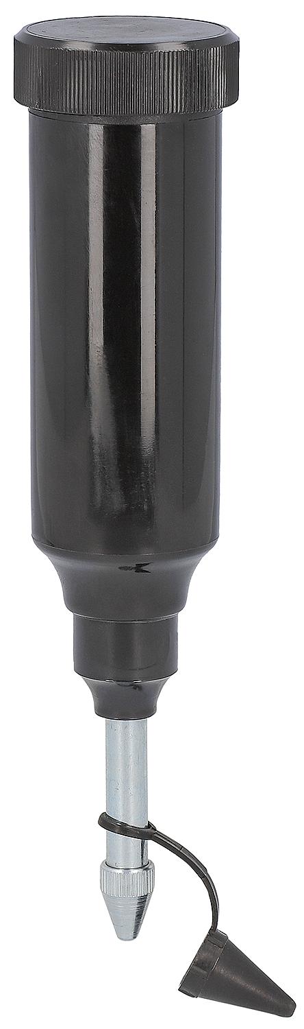 Grease piston pump with hollow nozzle