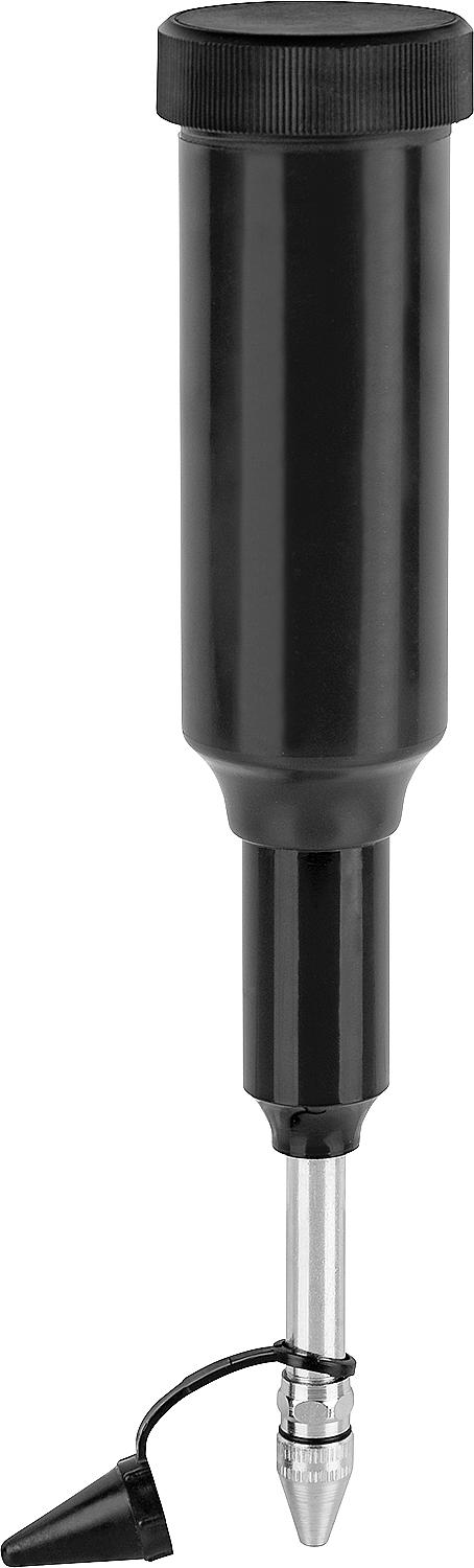 Grease piston pump with hollow nozzle